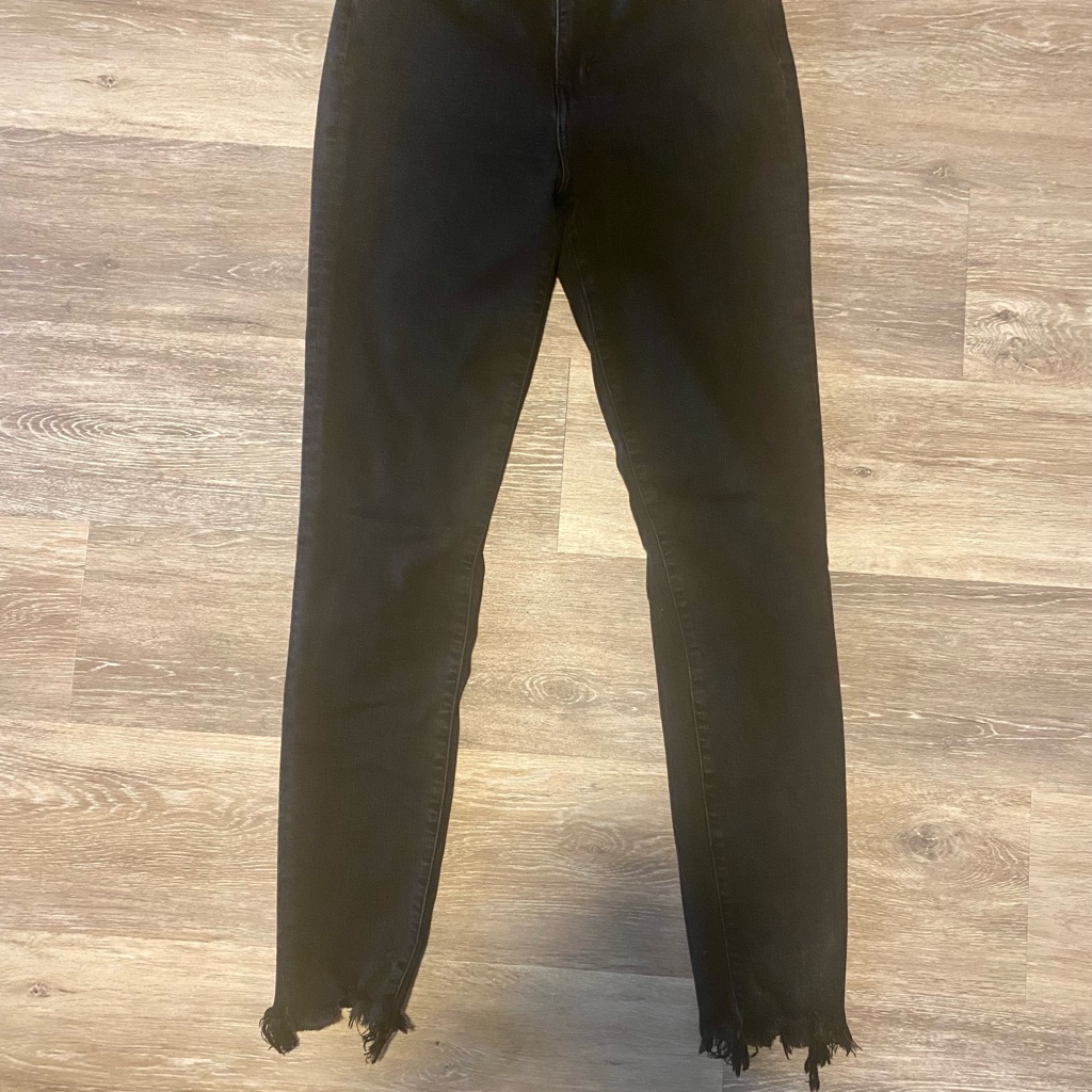 Flying Monkey Ankle Skinny High Rise Frayed Hem Jean